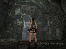 Tomb Raider Anniversary Screenshot Lost Valley waterfall