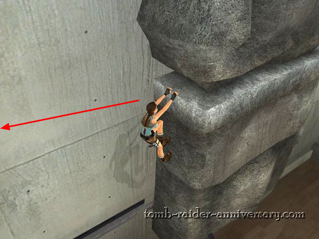 Tomb Raider Anniversary Manor Walkthrough Secrets - Gym - make a back jump