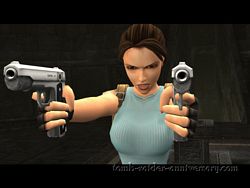 Tomb Raider Anniversary Screenshot Lara Croft guns
